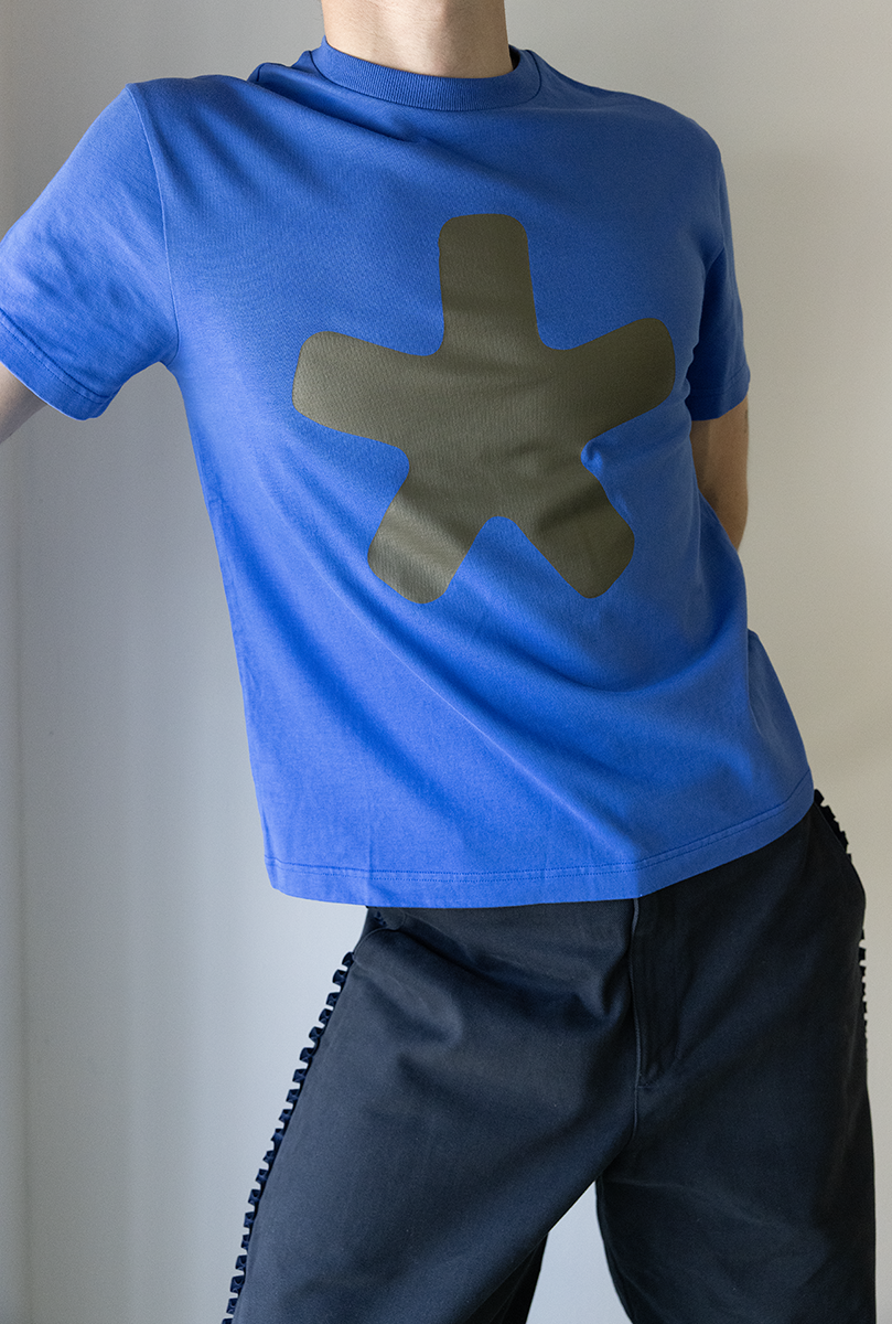 Asterisk Tee Blue