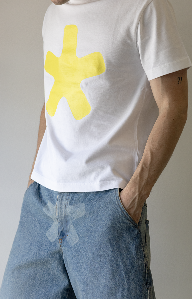 Asterisk Tee White