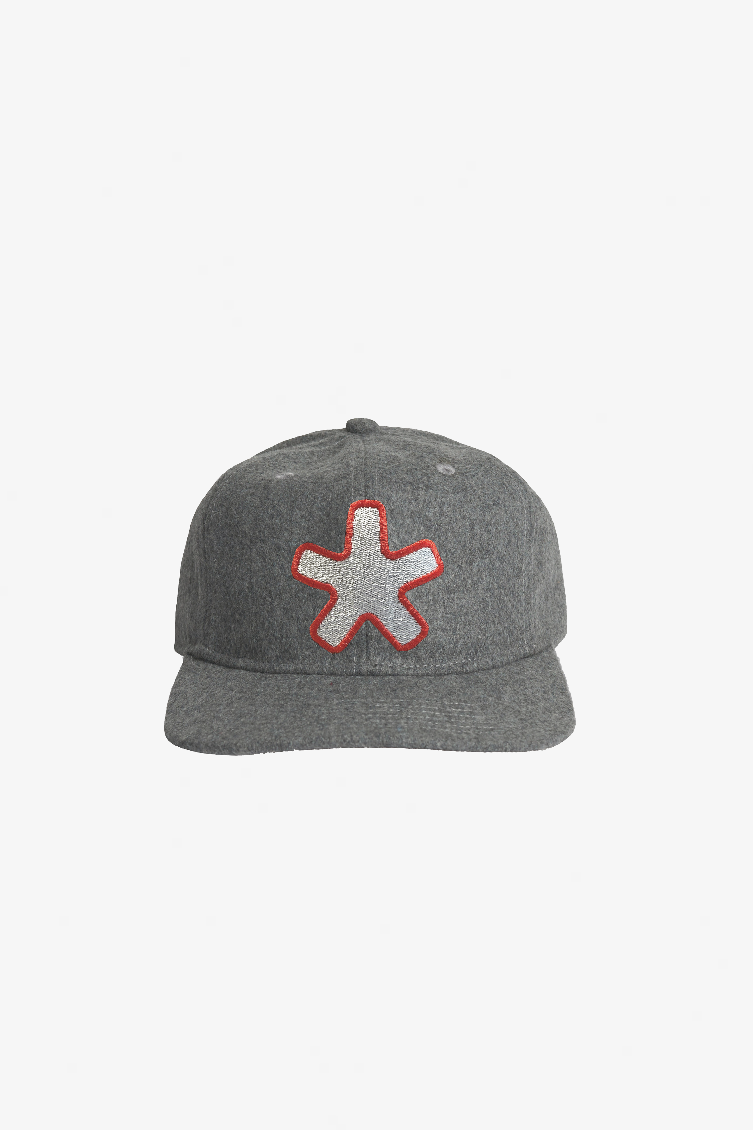 Asterisk Wool Cap Grey