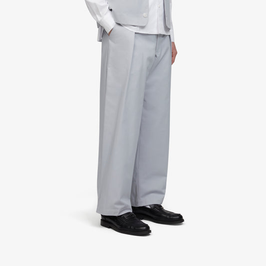 Pleated Trousers Light Grey