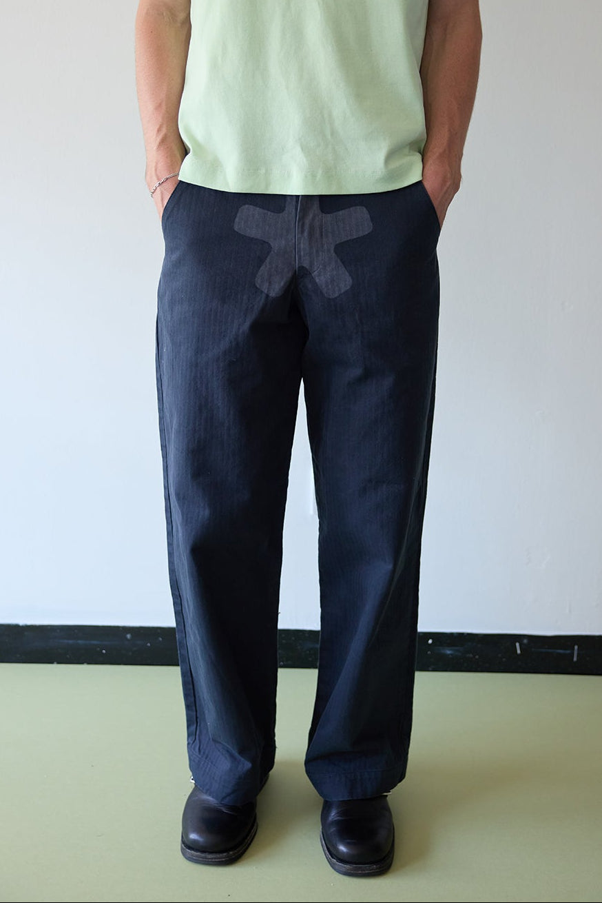 Asterisk Trousers Navy