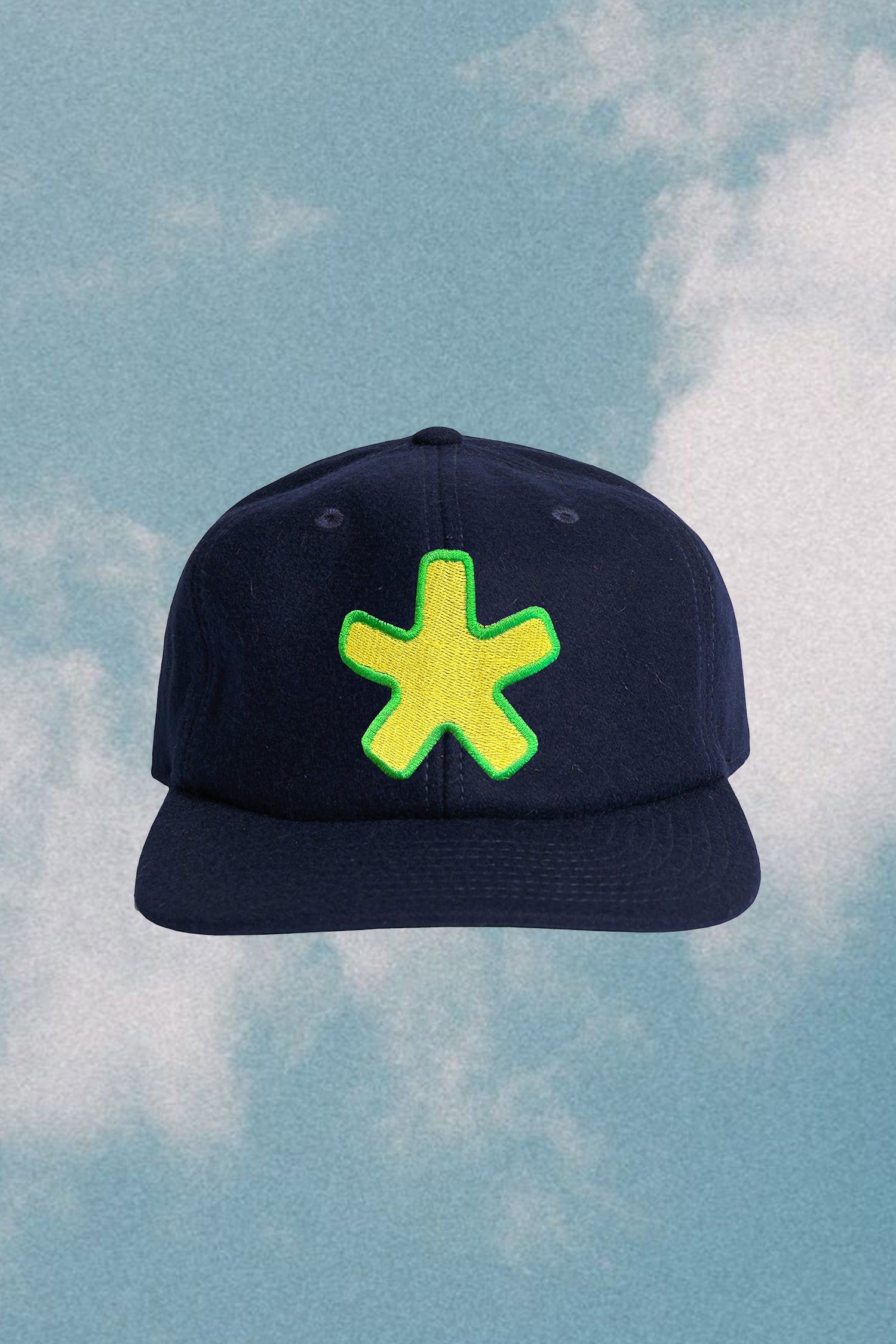 Asterisk Wool Cap Navy