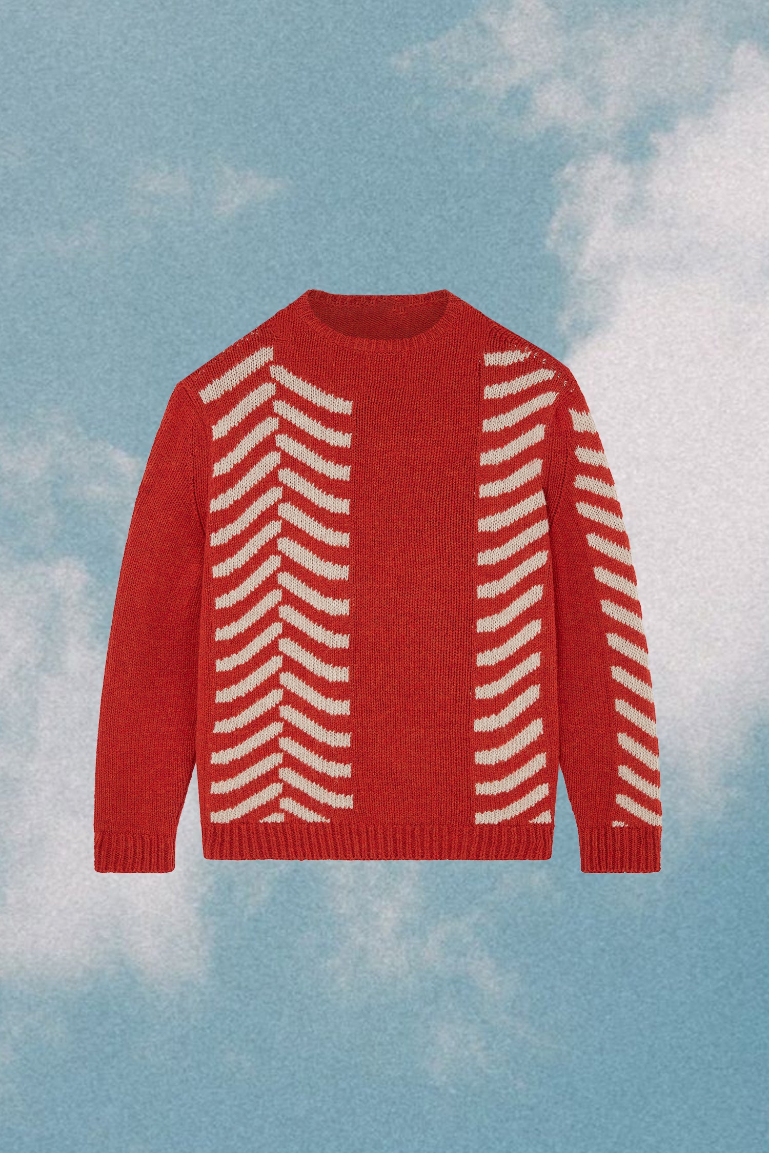 Men's Tyre Track Jumper Red