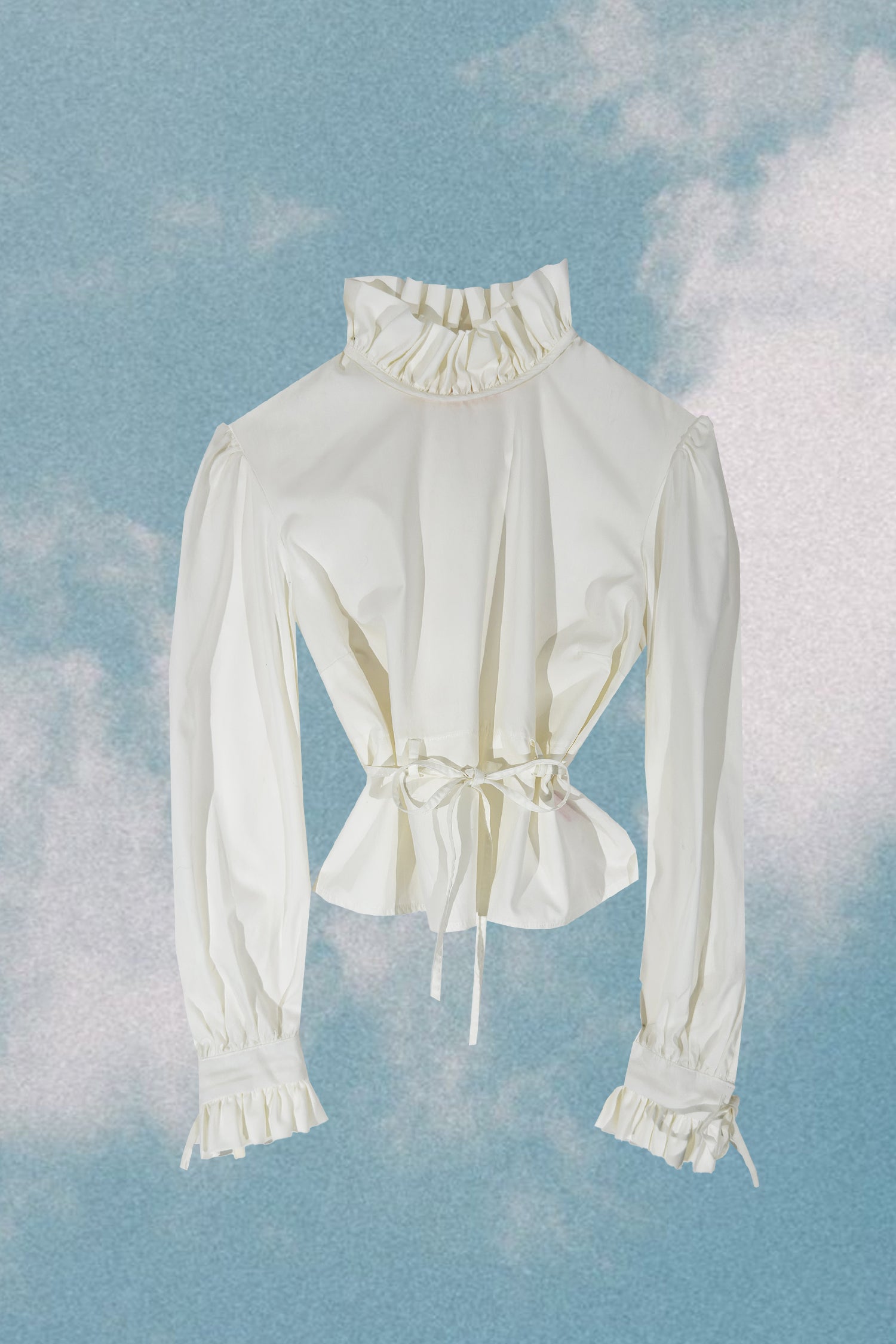 Ruff Shirt in Ecru