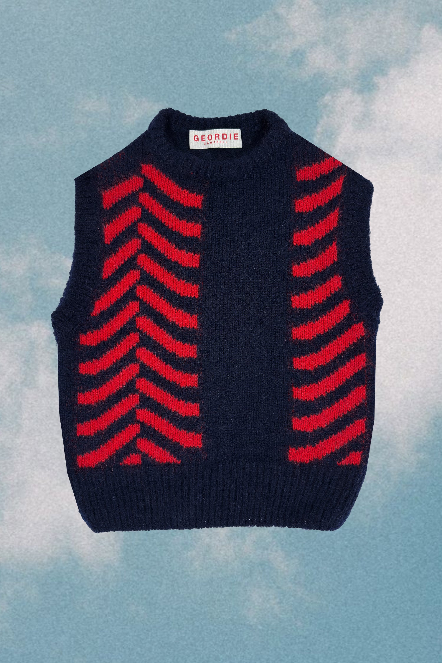 Mens Mohair Knit Vest