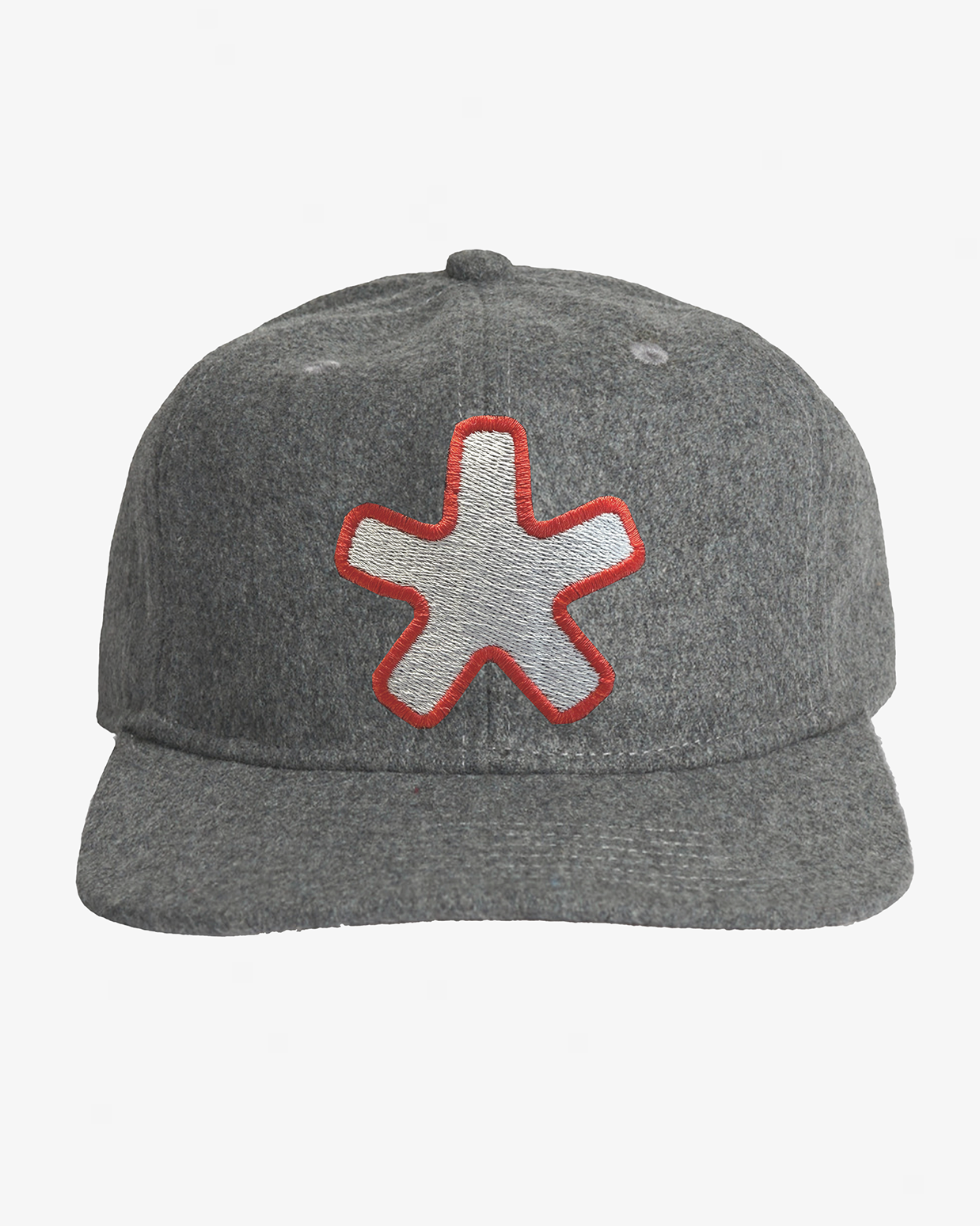 Asterisk Wool Cap Grey